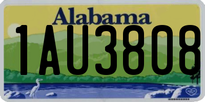 AL license plate 1AU3808
