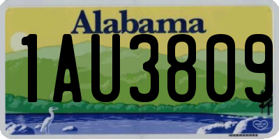AL license plate 1AU3809