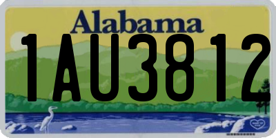 AL license plate 1AU3812