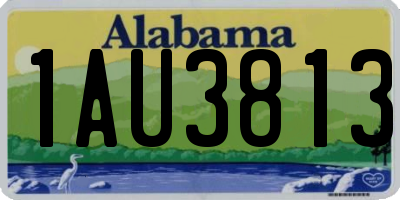 AL license plate 1AU3813
