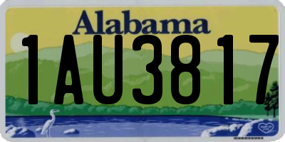 AL license plate 1AU3817