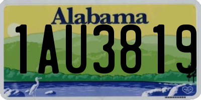 AL license plate 1AU3819