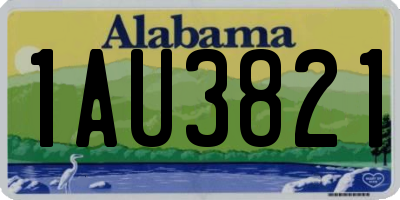 AL license plate 1AU3821