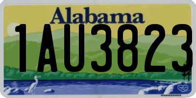 AL license plate 1AU3823