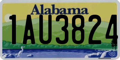 AL license plate 1AU3824