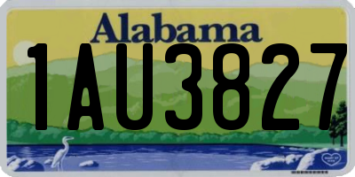 AL license plate 1AU3827