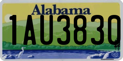 AL license plate 1AU3830