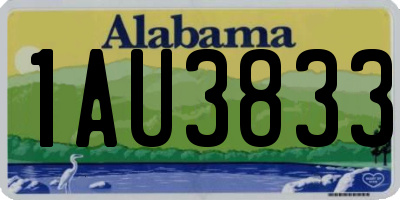AL license plate 1AU3833