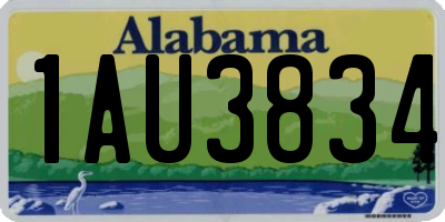 AL license plate 1AU3834
