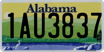 AL license plate 1AU3837