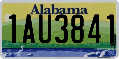 AL license plate 1AU3841