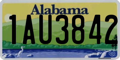 AL license plate 1AU3842
