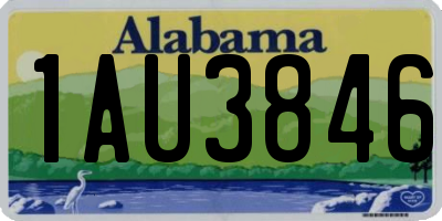 AL license plate 1AU3846