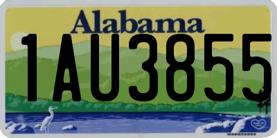 AL license plate 1AU3855