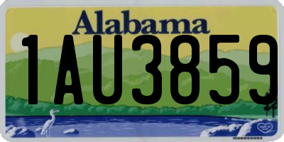 AL license plate 1AU3859