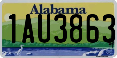 AL license plate 1AU3863