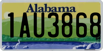 AL license plate 1AU3868