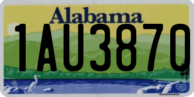 AL license plate 1AU3870