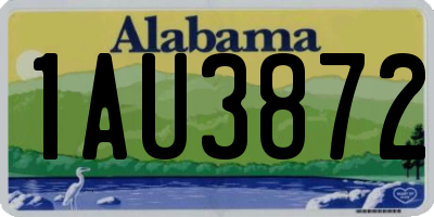 AL license plate 1AU3872