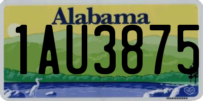 AL license plate 1AU3875