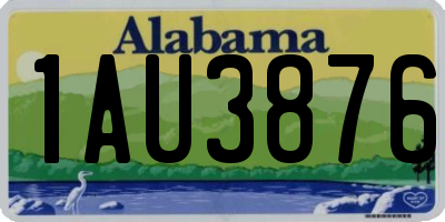 AL license plate 1AU3876