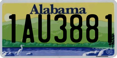 AL license plate 1AU3881