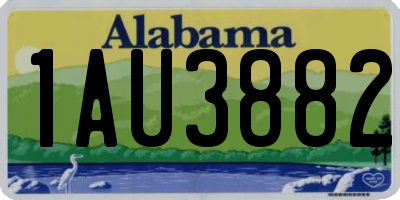 AL license plate 1AU3882