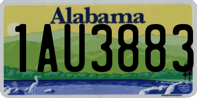 AL license plate 1AU3883