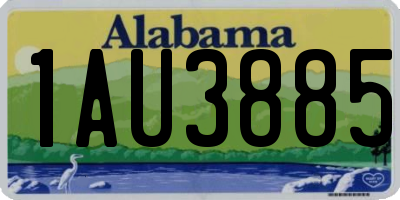 AL license plate 1AU3885