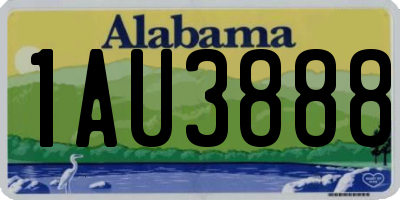 AL license plate 1AU3888