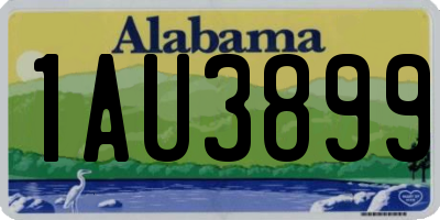 AL license plate 1AU3899