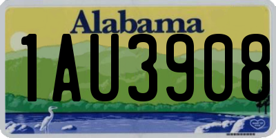 AL license plate 1AU3908