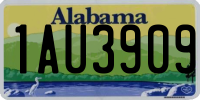 AL license plate 1AU3909
