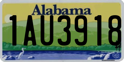 AL license plate 1AU3918