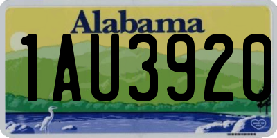 AL license plate 1AU3920