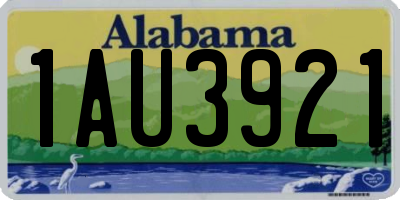 AL license plate 1AU3921