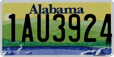AL license plate 1AU3924
