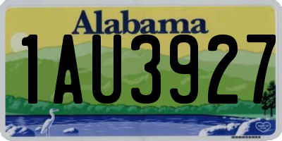 AL license plate 1AU3927