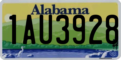 AL license plate 1AU3928