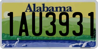 AL license plate 1AU3931