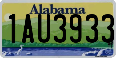 AL license plate 1AU3933