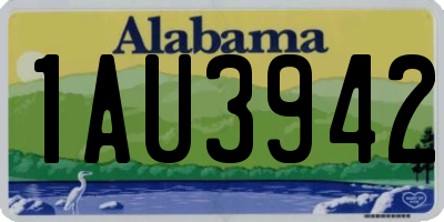 AL license plate 1AU3942