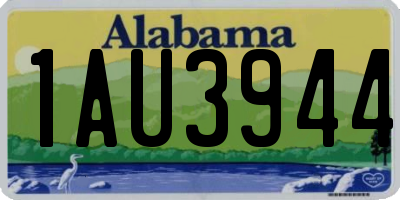 AL license plate 1AU3944
