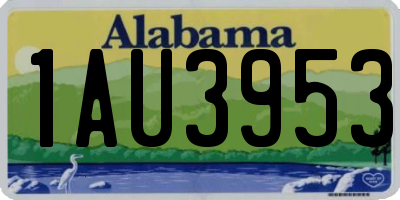 AL license plate 1AU3953