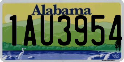 AL license plate 1AU3954