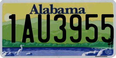 AL license plate 1AU3955
