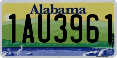 AL license plate 1AU3961