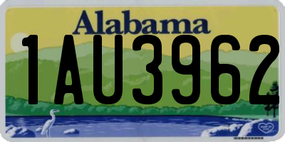 AL license plate 1AU3962