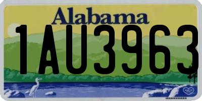 AL license plate 1AU3963