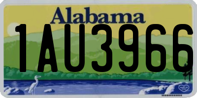AL license plate 1AU3966